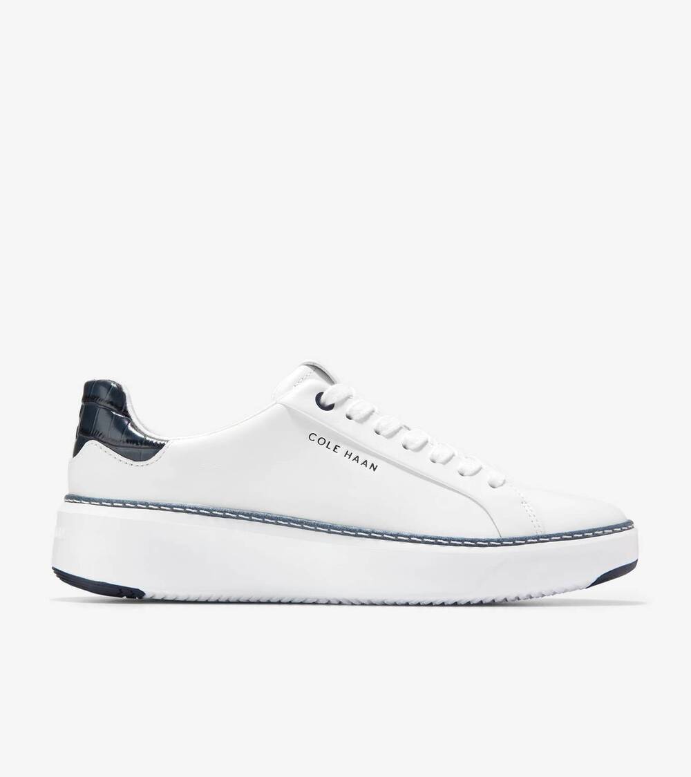 NEW COLE HAAN women's gradpro topspin sneaker in white